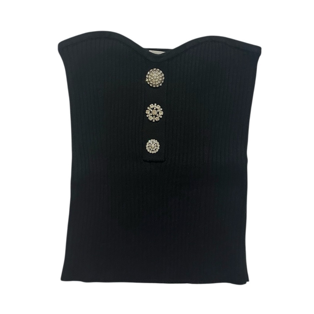 BA&SH Drako Bustier Top - Black - Picture 6 of 7